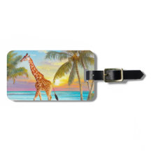 Giraffe bij het strand Tropical