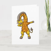 Giraffe bij Hip Hop Dans Dab Kaart (Voorkant)