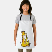 Giraffe bij Muziek met Saxophone.PNG Schort (Insitu)