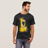 Giraffe bij Muziek met Saxophone.PNG T-shirt (Voorkant volledig)