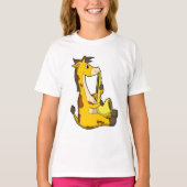 Giraffe bij Muziek met Saxophone.PNG T-shirt (Voorkant)