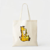 Giraffe bij Muziek met Saxophone.PNG Tote Bag (Voorkant)