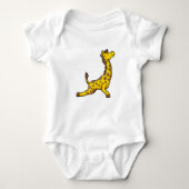 Giraffe bij Yoga Stretching Leg Romper (Voorkant)