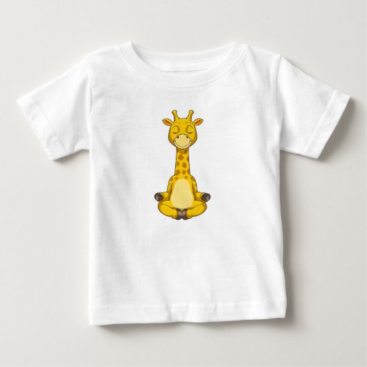 Giraffe bij yogameditatie (Voorkant)