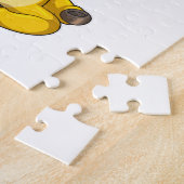 Giraffe bij yogameditatie legpuzzel (Zijkant)