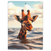 Giraffe bij Zee Klembord (Achterkant)