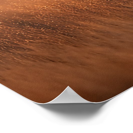 Giraffe bij zonsondergang - Wildlife Illustration Poster (Hoek)