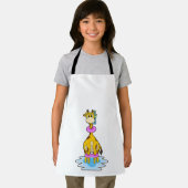 Giraffe bij zwemmen met draaiende ring schort (Insitu)