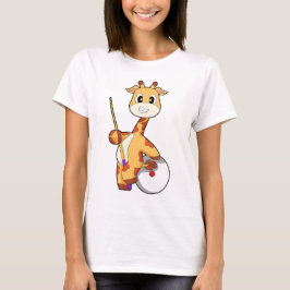 Giraffe Biljart Keusporten T-shirt