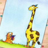 GIRAFFE BIRTHDAY briefkaart van Nicole Janes