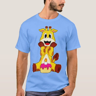 Giraffe Birthday Cake T-shirt