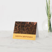 Giraffe Birthday-kaart Kaart (Voorkant)
