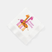 Giraffe Birthday Napkins Servetten (Hoek)