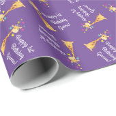 Giraffe Birthday Party Cadeaupapier (Rol Hoek)