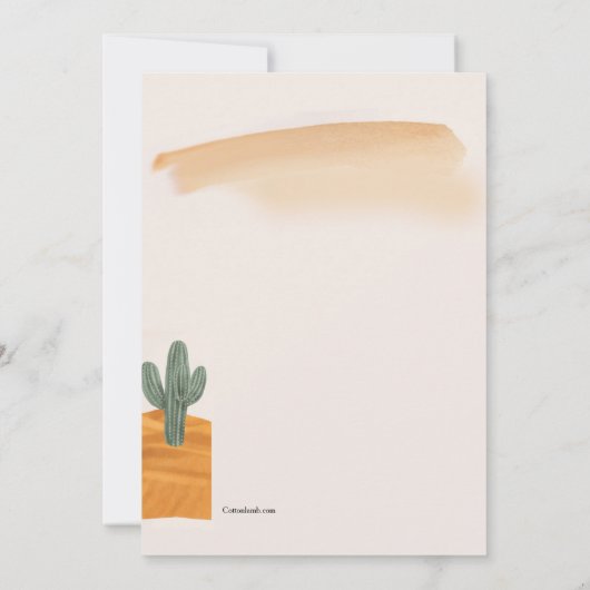 Giraffe Birthday Party Invitation Kaart (Achterkant)