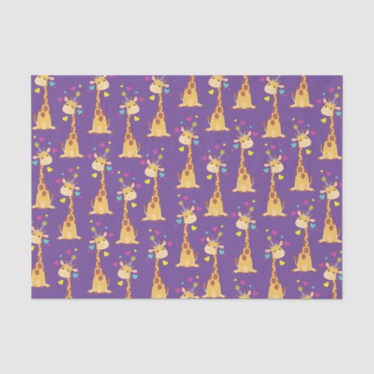 Giraffe Birthday Party Tissuepapier (Voorkant)