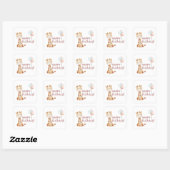 Giraffe Birthday Stickers (Vel)