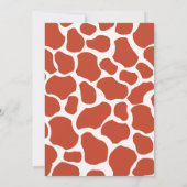 Giraffe Birthday Uitnodigingen (Achterkant)