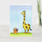 GIRAFFE BIRTHDAY wenskaart van Nicole Janes Kaart (Voorkant)