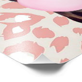 Giraffe blaasgom met achtergrond voor dierlijke af foto afdruk (Hoek)