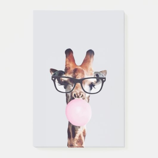 Giraffe blaasgom post-it® notes (Voorkant)