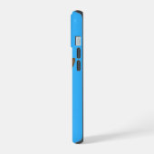Giraffe Blaast Kauwgom Bel iPhone 15 Case (Linkerkant)