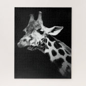 giraffe black and white legpuzzel (Verticaal)