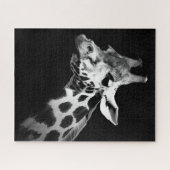 giraffe black and white legpuzzel (Horizontaal)
