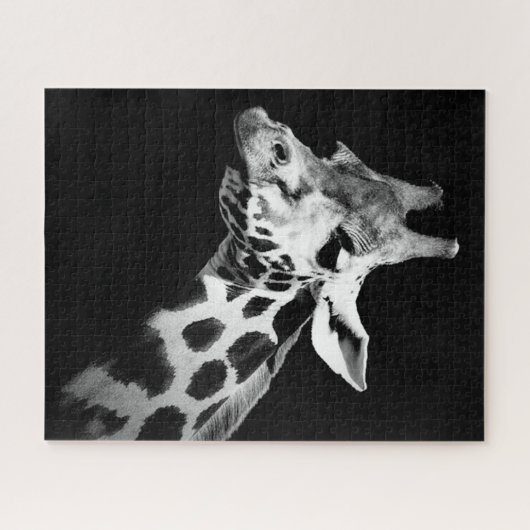 giraffe black and white legpuzzel (Horizontaal)
