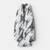 Giraffe Black en Grey Silhoutte Flesjeskoeler (Achterkant)