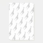 Giraffe Black en Grey Silhoutte Post-it® Notes (Voorkant)