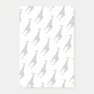 Giraffe Black en Grey Silhoutte Post-it® Notes