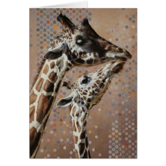 Giraffe Blank Card van Andrew Denman