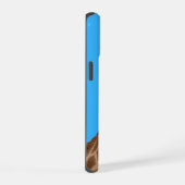 Giraffe blazen kauwgom bubbel iPhone 15 case (Rechterkant)