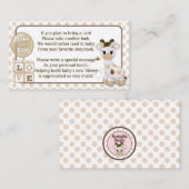 Giraffe Boek Aanvragen In plaats van een Kaart 100 (Voorkant / Achterkant)