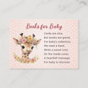 Giraffe Boeken voor Baby Meisje Wild Animal Safari Informatiekaartje