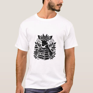 Giraffe Boekenwurm Bibliotheek Boekenleesbibliothe T-shirt