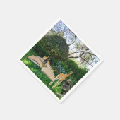 Giraffe boektijd; servet (Hoek)
