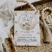 Giraffe Boho-Baby shower Kaart