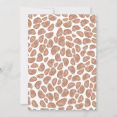 Giraffe Boho Mam en Baby Safari Baby shower Kaart (Achterkant)