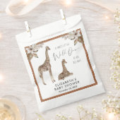 Giraffe Boho Waterverf Baby shower Bedankzakje (Geknipt)