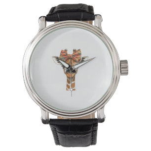 Giraffe Boho Wildflower Coquette Bow Mom Moeders D Horloge