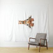 Giraffe Boho Wildflower Coquette Bow Mom Moeders D Wandkleed (In Situ (horizontaal))