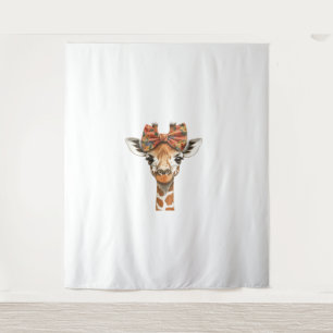 Giraffe Boho Wildflower Coquette Bow Mom Moeders D Wandkleed