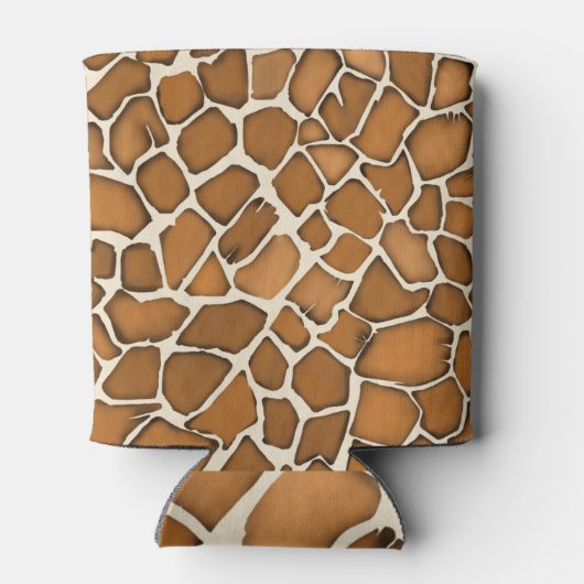 Giraffe Bont Patroon Print Blikjeskoeler (Achterkant)