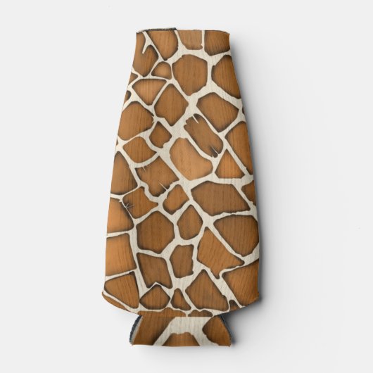 Giraffe Bont Patroon Print Flesjeskoeler (Voorkant)