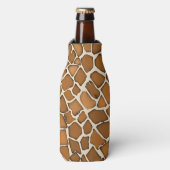 Giraffe Bont Patroon Print Flesjeskoeler (Fles Voorkant)