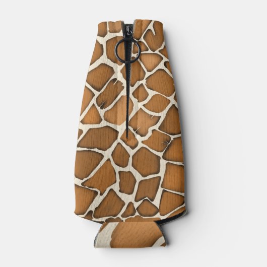 Giraffe Bont Patroon Print Flesjeskoeler (Achterkant)