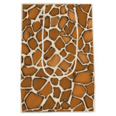 Giraffe Bont Patroon Print Medium Cadeauzakje (Achterkant)