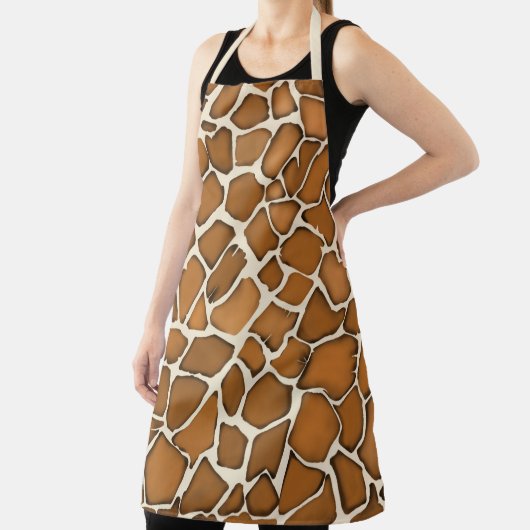 Giraffe Bont Patroon Print Schort (Insitu)